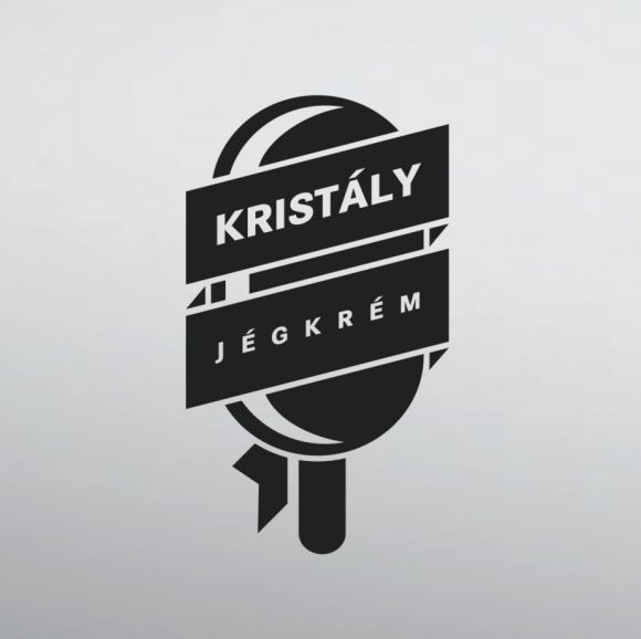 Kristály jégkrém logo